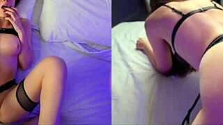 Sexy Babe Gets Hot Cumshot on Her Tits After Action