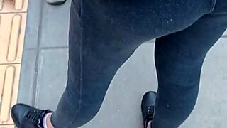 Beautiful Ass At Lima Bus Stop! Get Anal With Prostitute!