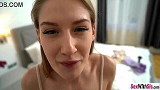 teen stepsister tiffany tatum gets caught masturbating by naughty stepbrother with big cock