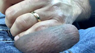 Masturbating balls deep in the car while driving