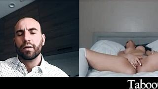 Stepdaughter Does the Nasty on Video Call for Father-in-Law and Uncle in Taboo Encounter!