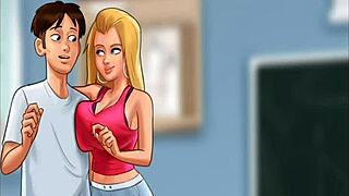 fuck roxxe in the locker during summertime saga