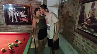 tigresa vip presents game on pool table