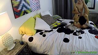 Emotional gay twink experiences anal sex with man