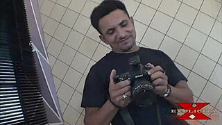 Tattooed Brunette Aycha Martinelly Fucks Photographer Max Maranhão After Session