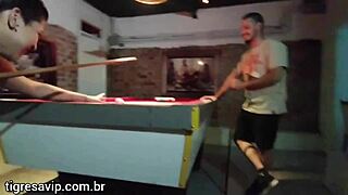 tigresa vip presents game on pool table