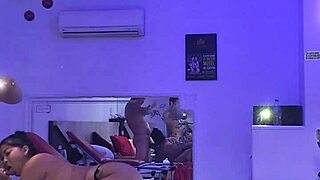 Latin woman aged middle enjoys having a romantic encounter at a motel when her spouse is away