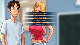 fuck roxxe in the locker during summertime saga