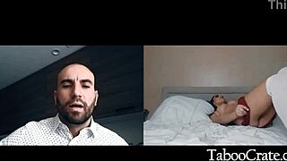 Stepdaughter Does the Nasty on Video Call for Father-in-Law and Uncle in Taboo Encounter!