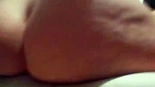 chubby milf rides pillow hard in kitchen for kinky homemade thrill