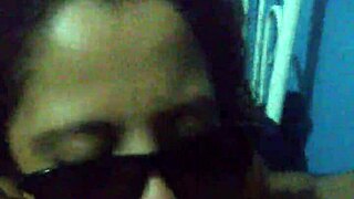 Amateur prostitute gives intense blowjob to white guy.