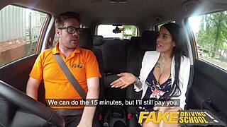 British amateur video shows cum covered pussy from Alice Judge’s fake driving
