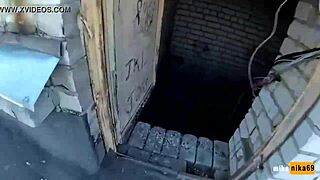 Russian Bitch Takes Hard Fucking on Rooftop