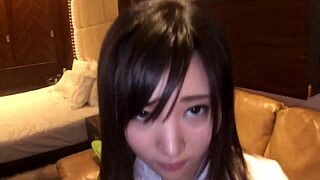 สาวญี่ปุ่นโดนจัดหนัก น้ำพุ่งเต็มหน้าในคลิปโฮมเมดสุดเสียว!