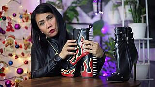 Leather Fetish ASMR Session by Dominafire Unleashed