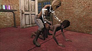 Fallout 4 android girl becomes a fuck doll in machine play