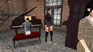 Young Santa's Wife Enjoys Group Fun With Elves In Hentai Style