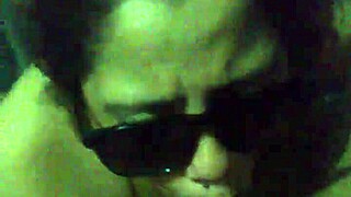 Amateur prostitute gives intense blowjob to white guy.