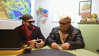 Skinny teen with small tits sucks and fucks hard during Steele Hard podcast Season 2 Episode 1