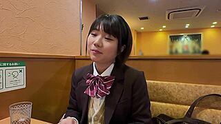 Video made by young Asian girl exploring their sexuality with an older man