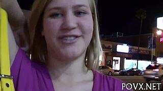 roxy lovette gives an amazing pov blowjob with ball licking and sucking