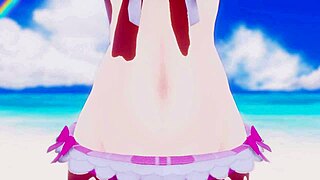 Hey, check out this idol's first beach scene