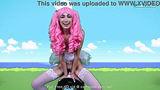 Sybian ride on Camsoda with Delilah Day’s steamy nurse Joy cosplay