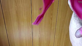 Bra masturbation with cock