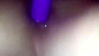 Getting my asshole fucked with a vibrator homemade anal whore slut milf toys. The intense session leaves me breathless.