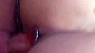 anal toys used for riding assfucking leading to creampie