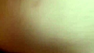 She rides that big cock hard on her ass