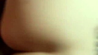 She rides that big cock hard on her ass