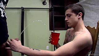 bryce corbin blindfolded in bondage orgy with big cocks