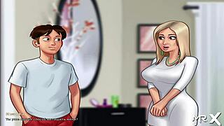 Rich girl in dirty maid costume