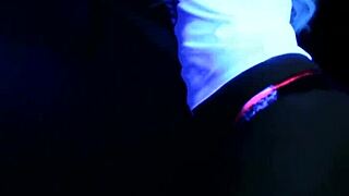 Samantha Saint Strips for Hot Black Light Solo. Watch Her Go Wild!