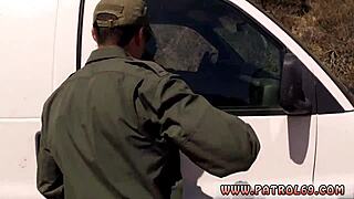 russian teen in uniform experiences first time as juicy latin smuggler mercedes