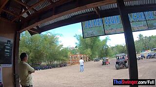 atv ride with thai girlfriend led to hardcore fucking later
