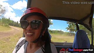 atv ride with thai girlfriend led to hardcore fucking later