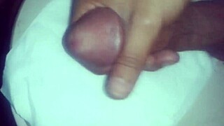 Shaved dick in bathroom setting for personal care