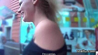 Glamorous Czech teen 18+ seduced at supermarket