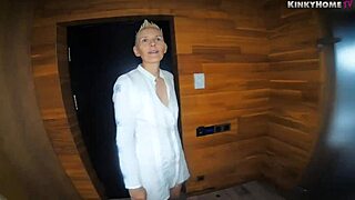 Horny blonde teen amateur sucks monster cock intensely, swallows huge cumshot eagerly