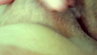 small tits amateur masturbates solo with hairy pussy in part two.