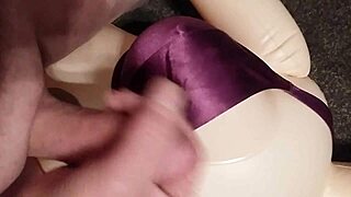 Handjob Fun With Dolly Busty Babe In Bra