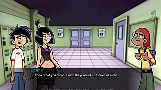danny phantom goth girl feels intense pleasure in amity park