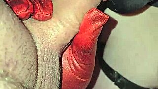 She enjoys the huge cum load on gummy candies with pure pleasure