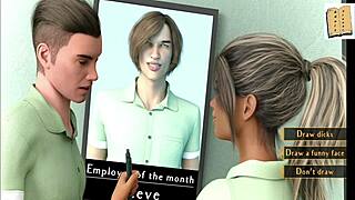 in this dik chick route, the brunette teen with big tits gets kinky in 3d anime