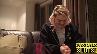 Playful Carly hits climax fingering herself with wild abandon