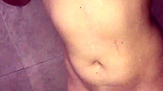 Having sex and whacking it in the shower with D, natural tits, and a craving for it