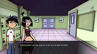 danny phantom goth girl feels intense pleasure in amity park