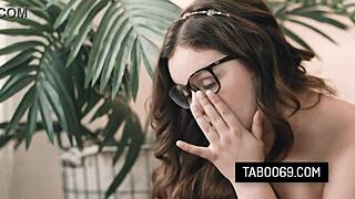 Innocent Looking Stepsister Leana Lovings Lets Her Stepbrother Bang Her Wet Pussy